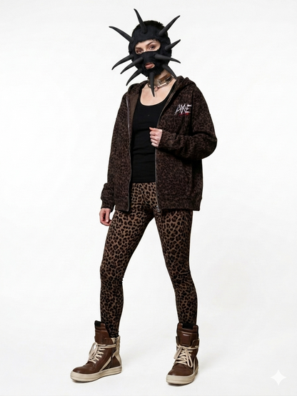 "AWWE" JUNGLE HOODIE (LEOPARD PRINT)